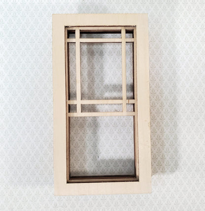 Dollhouse Window Craftsman Prairie Style 1:12 Scale Miniature Alessio 2182 - Miniature Crush