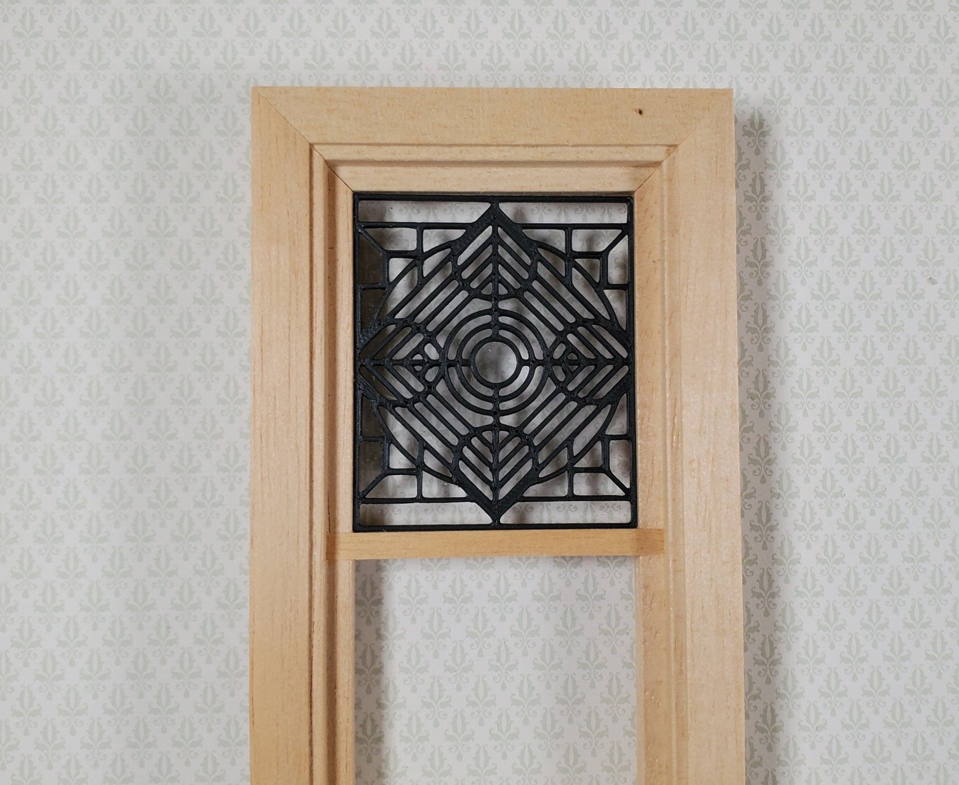 Dollhouse Window Insert Stained Glass Style 1:12 Scale Fits Houseworks 5032 - Miniature Crush