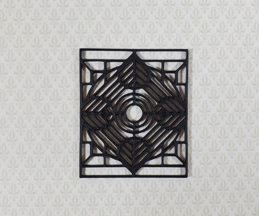 Dollhouse Window Insert Stained Glass Style 1:12 Scale Fits Houseworks 5032 - Miniature Crush