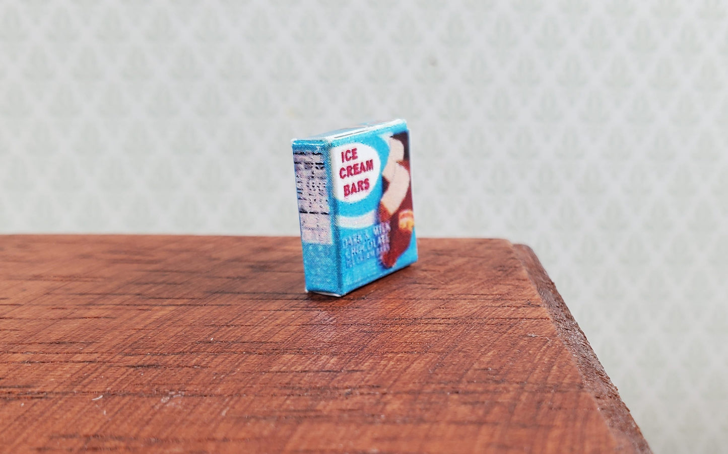 Dollhouse Ice Cream Bars Box Chocolate Vanilla 1:12 Scale Miniature Dessert Food