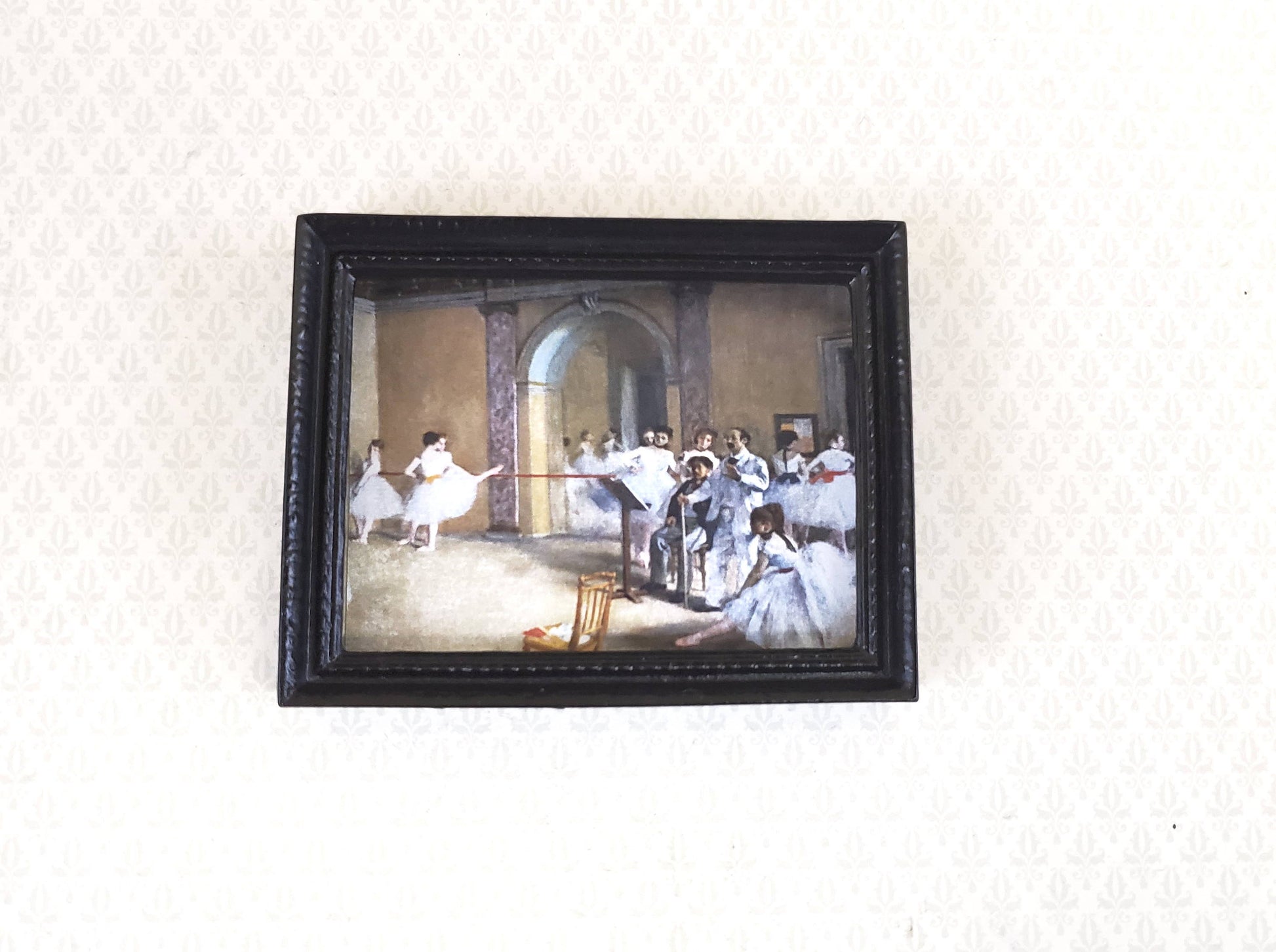 Dollhouse Miniature Picture Frame Large Black for Painting 1:12 Scale 2 7/8" x 2 1/4"