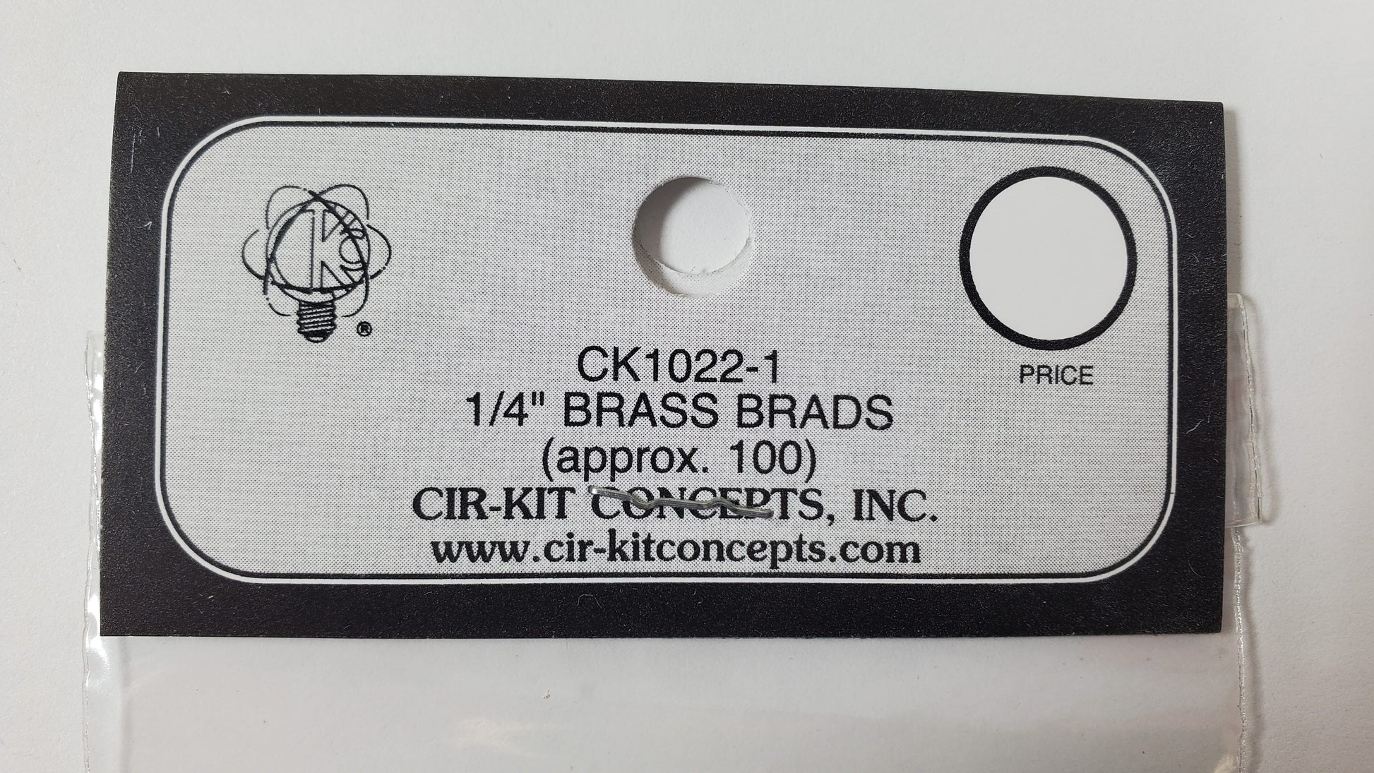 Brass Nails Brads Small Tiny Thin 1/4" Approx 100 Cir-Kit CK1022-1