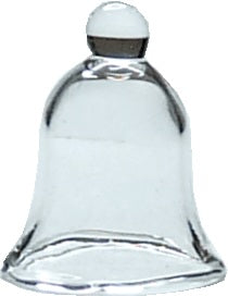 Dollhouse Clear Glass Bell or Cloche Medium 1:12 Scale Miniature