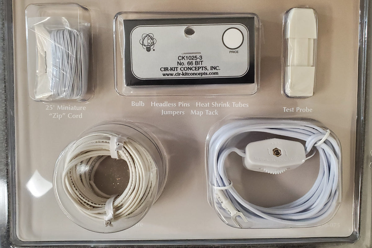 Dollhouse Round Wiring Kit 33 Bulbs 12 Volt Wire System Cir-Kit Concepts CK104