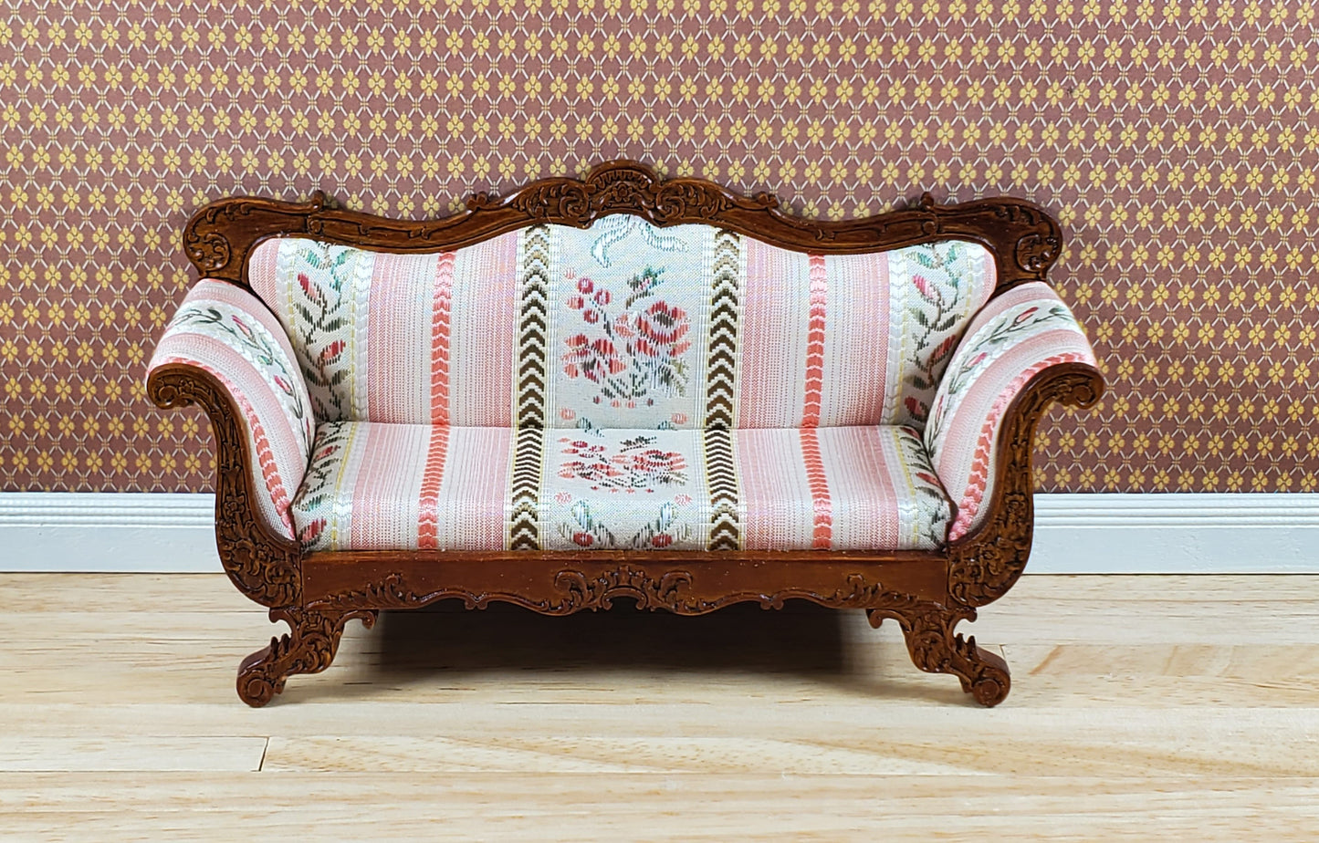 JBM Dollhouse Sofa Couch Victorian Empire Styel 1:12 Scale Miniature Furniture