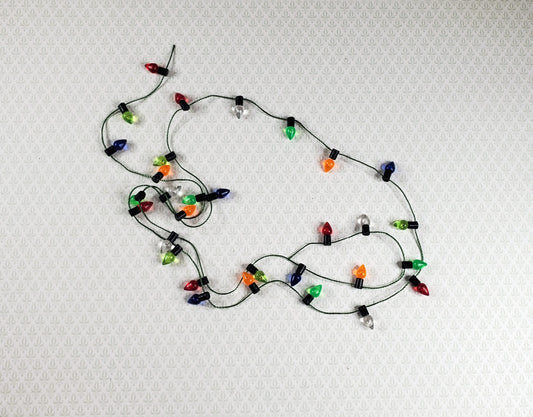 Dollhouse Christmas Tree Lights String Multi Colored Holiday Miniatures