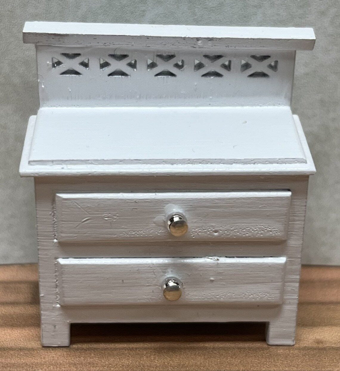Dollhouse HALF SCALE Furniture KIT Modern Bedroom Bed Dresser Night Stand 1:24