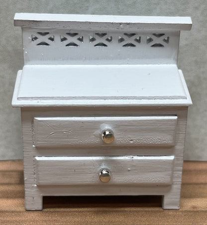 Dollhouse HALF SCALE Furniture KIT Modern Bedroom Bed Dresser Night Stand 1:24