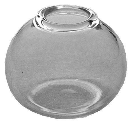 Dollhouse Clear Glass Southwest Style Round Vase 1:12 Scale Miniature Decor
