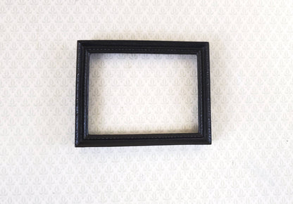 Dollhouse Miniature Picture Frame Large Black for Painting 1:12 Scale 2 7/8" x 2 1/4"