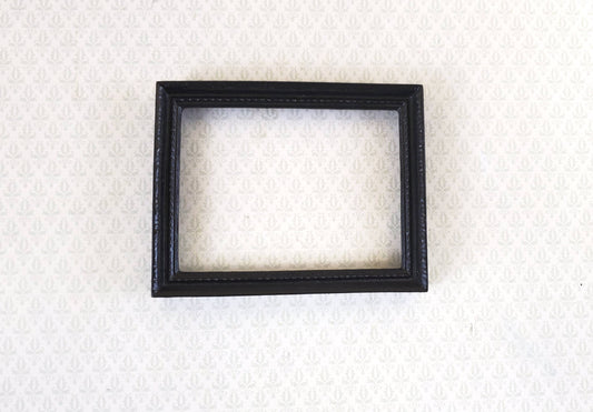 Dollhouse Miniature Picture Frame Large Black for Painting 1:12 Scale 2 7/8" x 2 1/4"