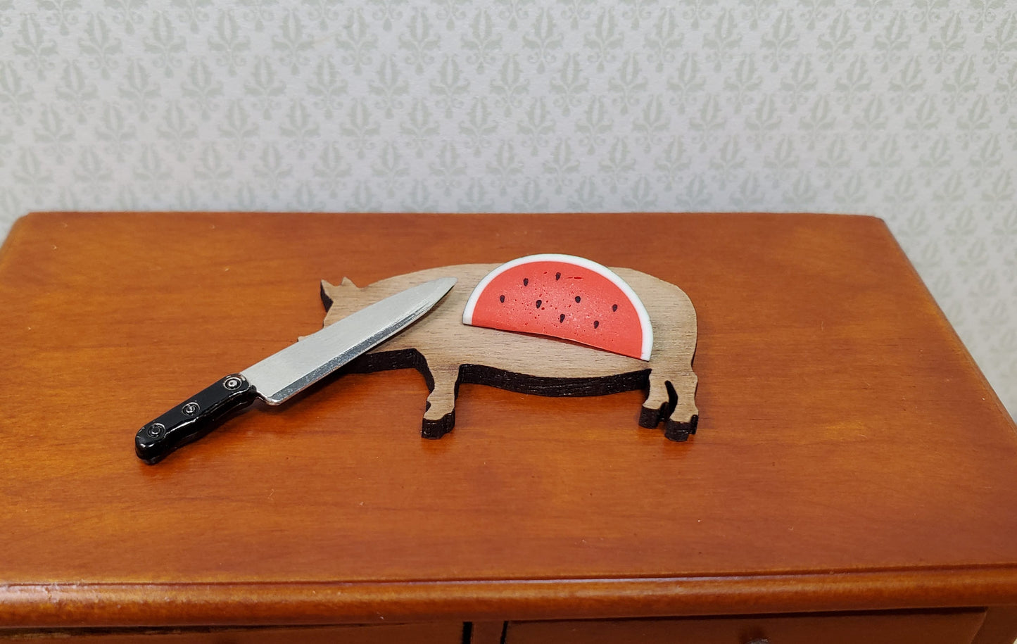 Dollhouse Watermelon Slice 1:12 Scale Miniature Kitchen Food Fruit Grocery