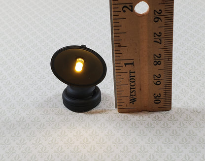Dollhouse Barn Light Industrial Black Wand Operated Battery 1:12 Scale Miniature