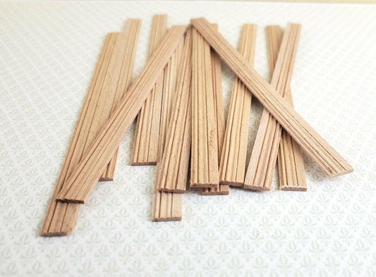 Dollhouse Miniatures Window Casing 6" Trim x12 Pieces 1:12 Scale CLA77056