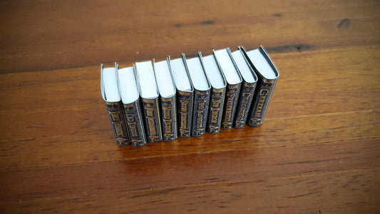 Dollhouse Miniature Book Set x10 Ancient Egypt History 1:12 Scale (blank inside)