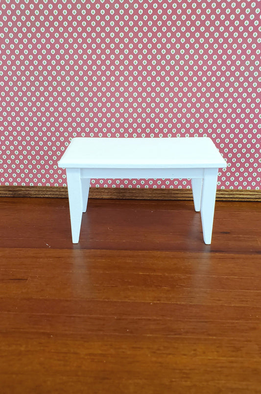 Dollhouse Miniature Small Kitchen or Dining Room Table White 1:12 Scale Furniture