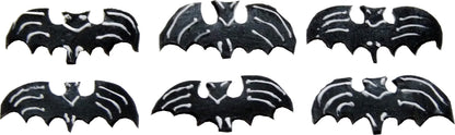 Dollhouse Black Bats Set of 6 1:12 Scale Miniature