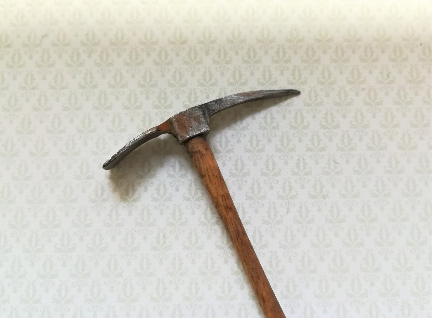 Dollhouse Miniature Mattock Axe Pick Sir Thomas Thumb 1:12 Scale Tool Aged