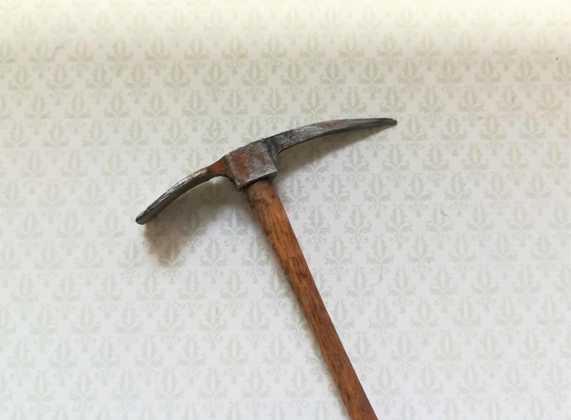 Dollhouse Miniature Mattock Axe Pick Sir Thomas Thumb 1:12 Scale Tool Aged