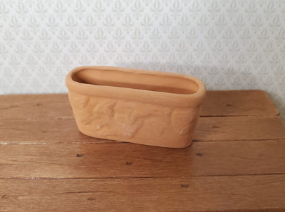 Dollhouse Terra Cotta Garden Planter Narrow 1:12 Scale Miniature
