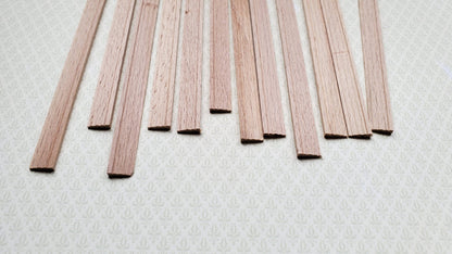 Dollhouse Miniatures Window Casing 6" Trim x12 Pieces Assorted 1:12 Scale Building 70305