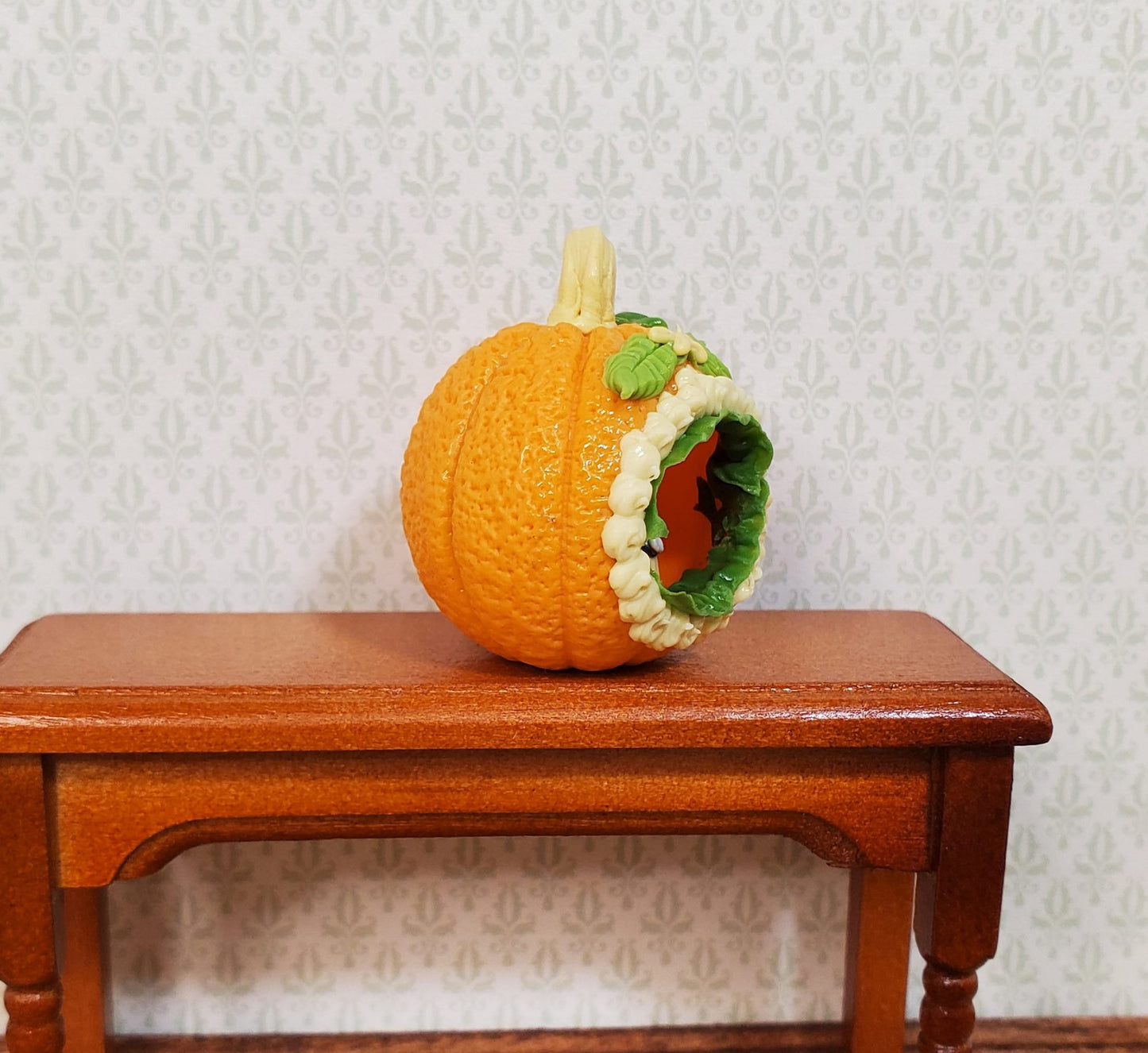 Dollhouse Panorama Pumpkin Witch Scene 1:12 Scale Miniature Halloween