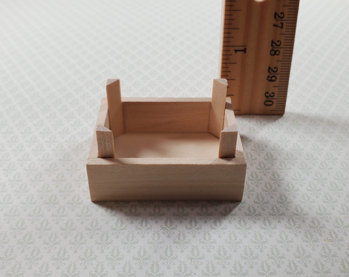 Dollhouse Miniature Fruit or Vegetable Crates x2 Stackable 1:12 Scale Wood