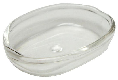Dollhouse Large Oval Casserole Baking Dish Clear Glass 1:12 Scale Miniature
