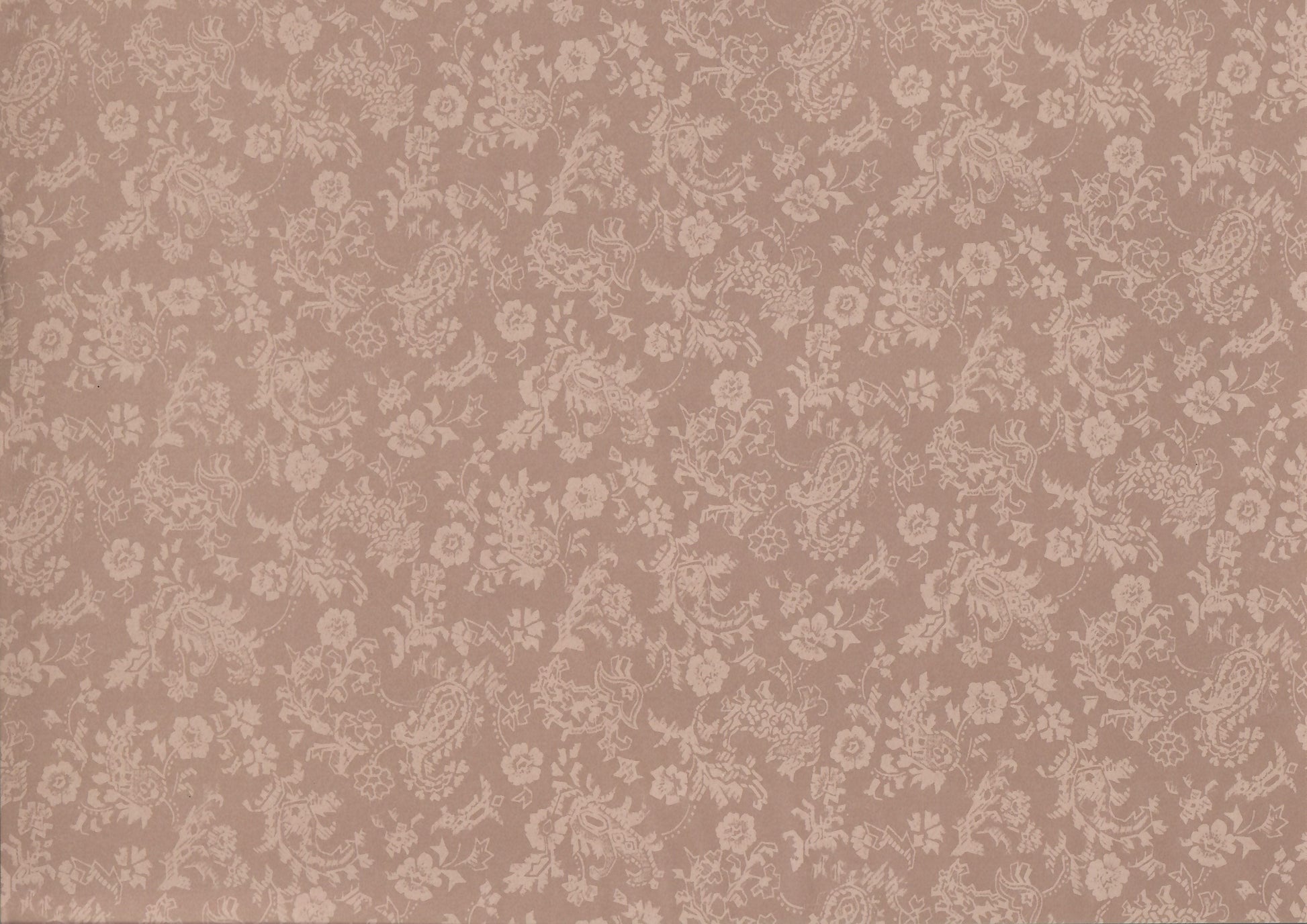 Dollhouse Wallpaper Beige Damask 3 Sheets MiniGraphics 1:12 Scale Miniature