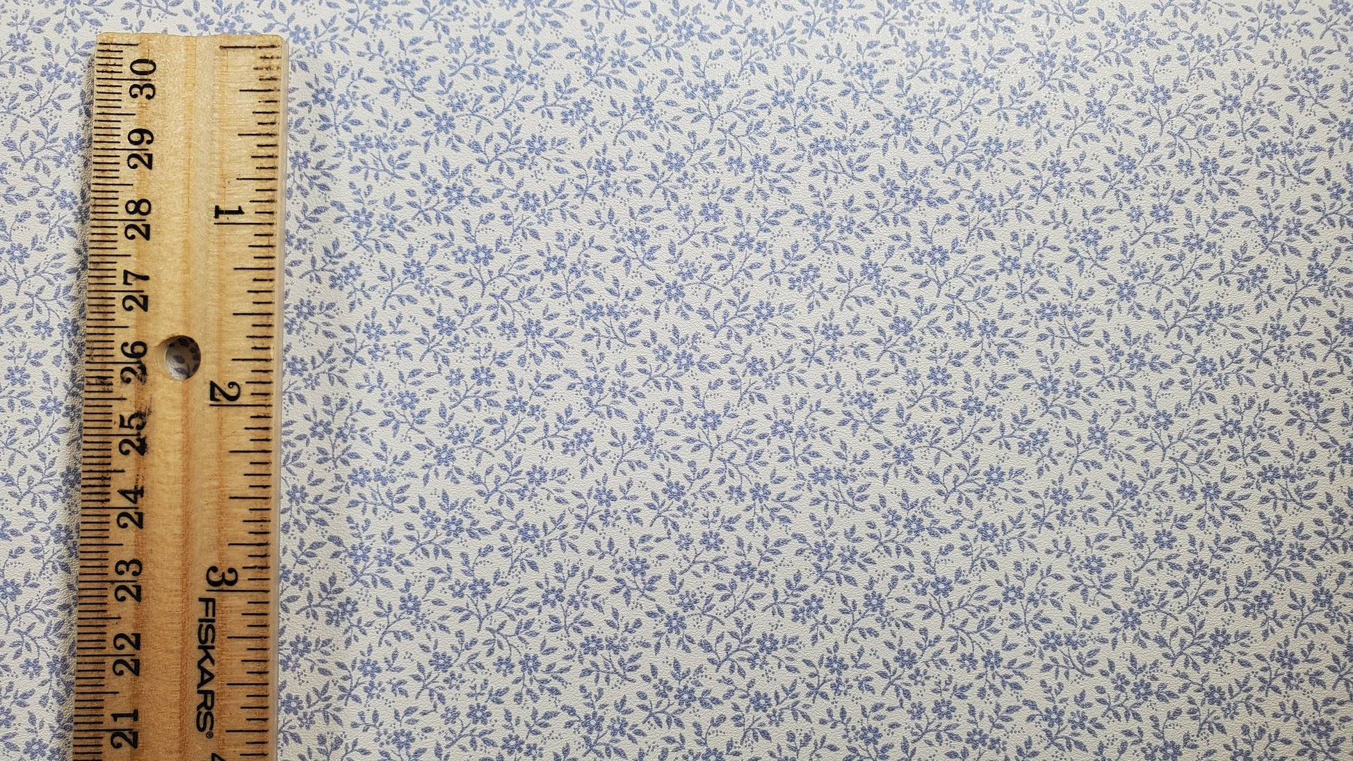 Dollhouse Wallpaper Tiny Periwinkle Lace 3 Sheets White Pink Green Blue 1:12