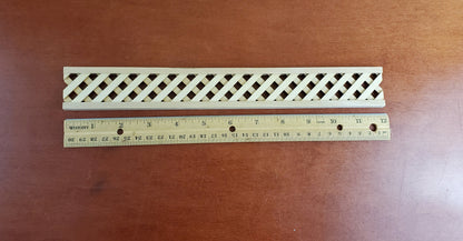Dollhouse Miniature Porch Lattice Garden Panel Decorative Wood 1:12 Scale
