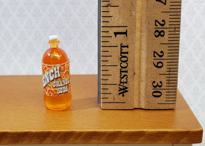 Dollhouse Soda Pop Bottle 2 Liter Size Orange 1:12 Scale Miniature Food Groceries