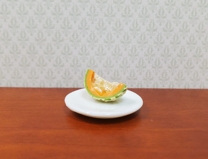 Dollhouse Cantaloupe Quarter 1:12 Scale Miniature Food Fruit