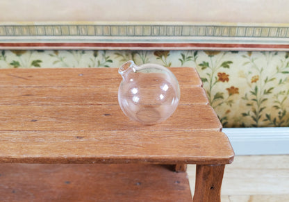 Dollhouse Round Tilted Lab Jar Real Glass Mad Scientist 1:12 Scale Miniature