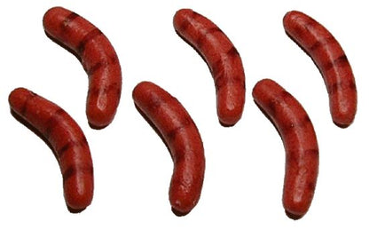 Dollhouse Grilled Hot Dogs Set of 6 1:12 Scale Miniature Food Kitchen