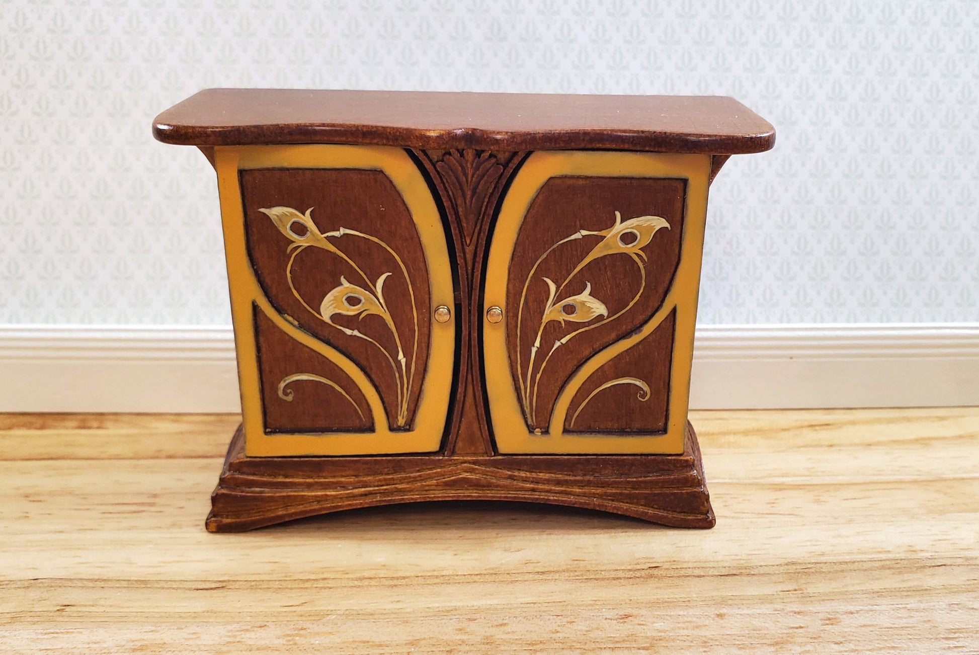JBM Dollhouse Sideboard Buffet Art Nouveau Style 1:12 Scale Miniature Furniture