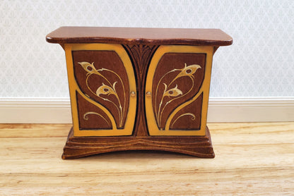 JBM Dollhouse Sideboard Buffet Art Nouveau Style 1:12 Scale Miniature Furniture