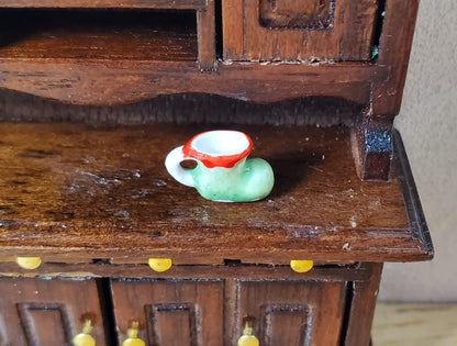 Tiny Elf Boot Mug 1:24 Half Scale Ceramic Miniature Christmas Decor Super Small
