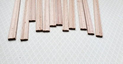 Dollhouse Miniatures Window Casing 6" Trim x12 Pieces Assorted 1:12 Scale Building 70307