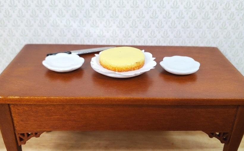 Dollhouse New York Style Cheesecake 1:12 Scale Miniature Food Dessert Bakery