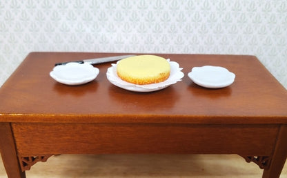 Dollhouse New York Style Cheesecake 1:12 Scale Miniature Food Dessert Bakery