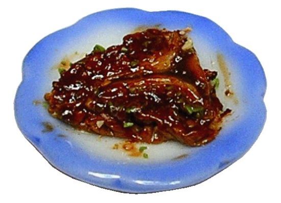 Dollhouse Grilled Porterhouse Steak Marisas on a Plate 1:12 Scale Miniature Food