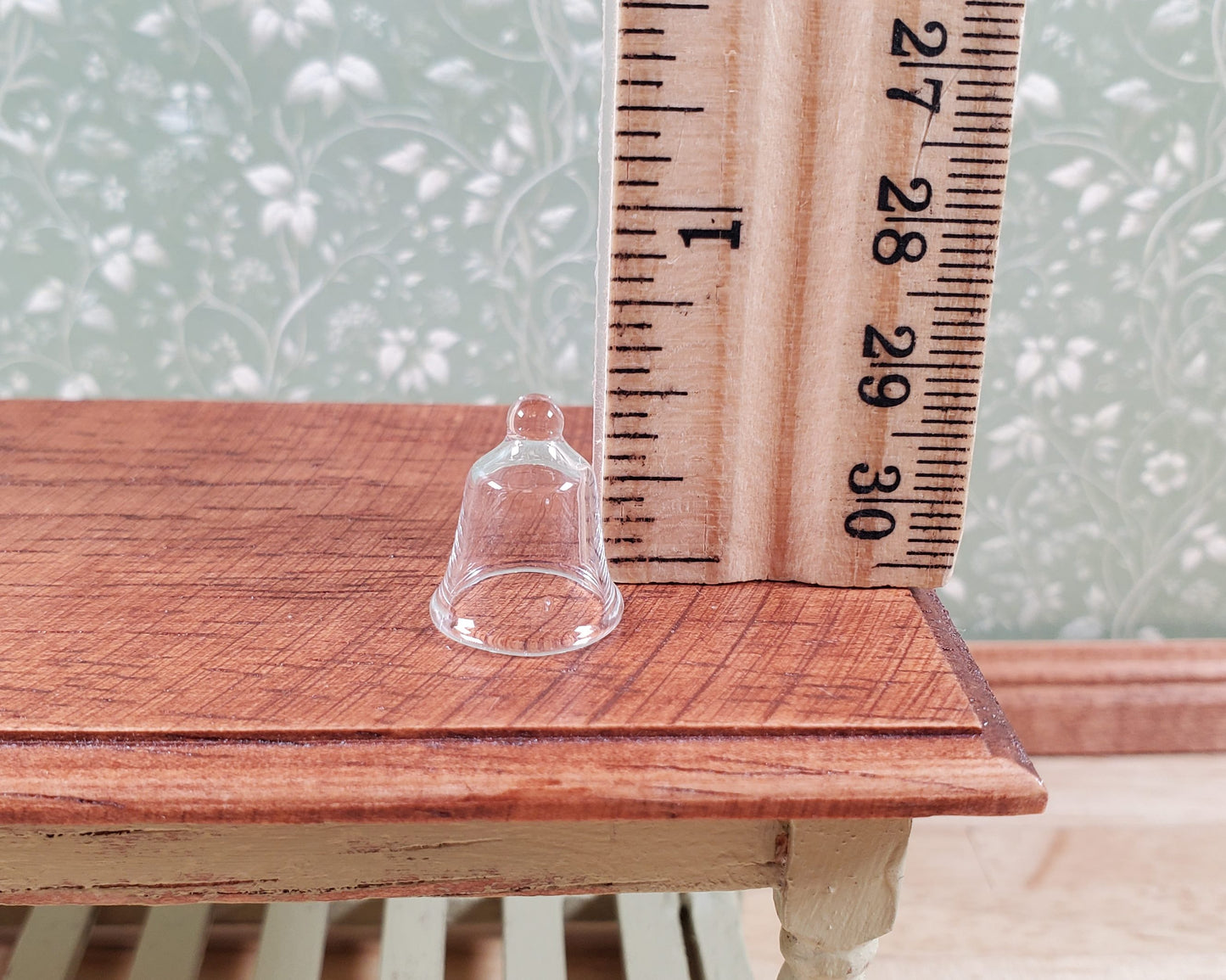 Dollhouse Tiny Clear Glass Bell or Cloche Small 1:12 or Half Scale Miniature