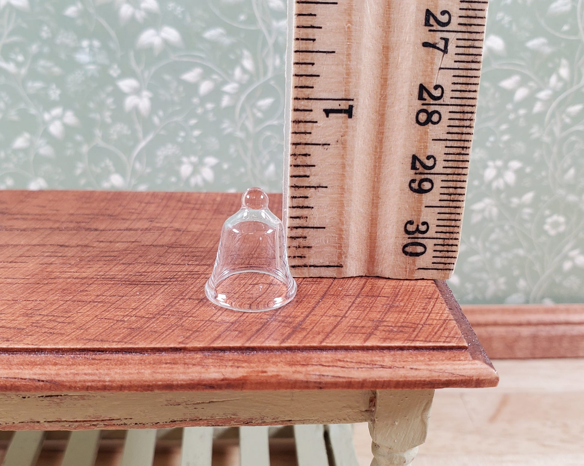 Dollhouse Tiny Clear Glass Bell or Cloche Small 1:12 or Half Scale Miniature