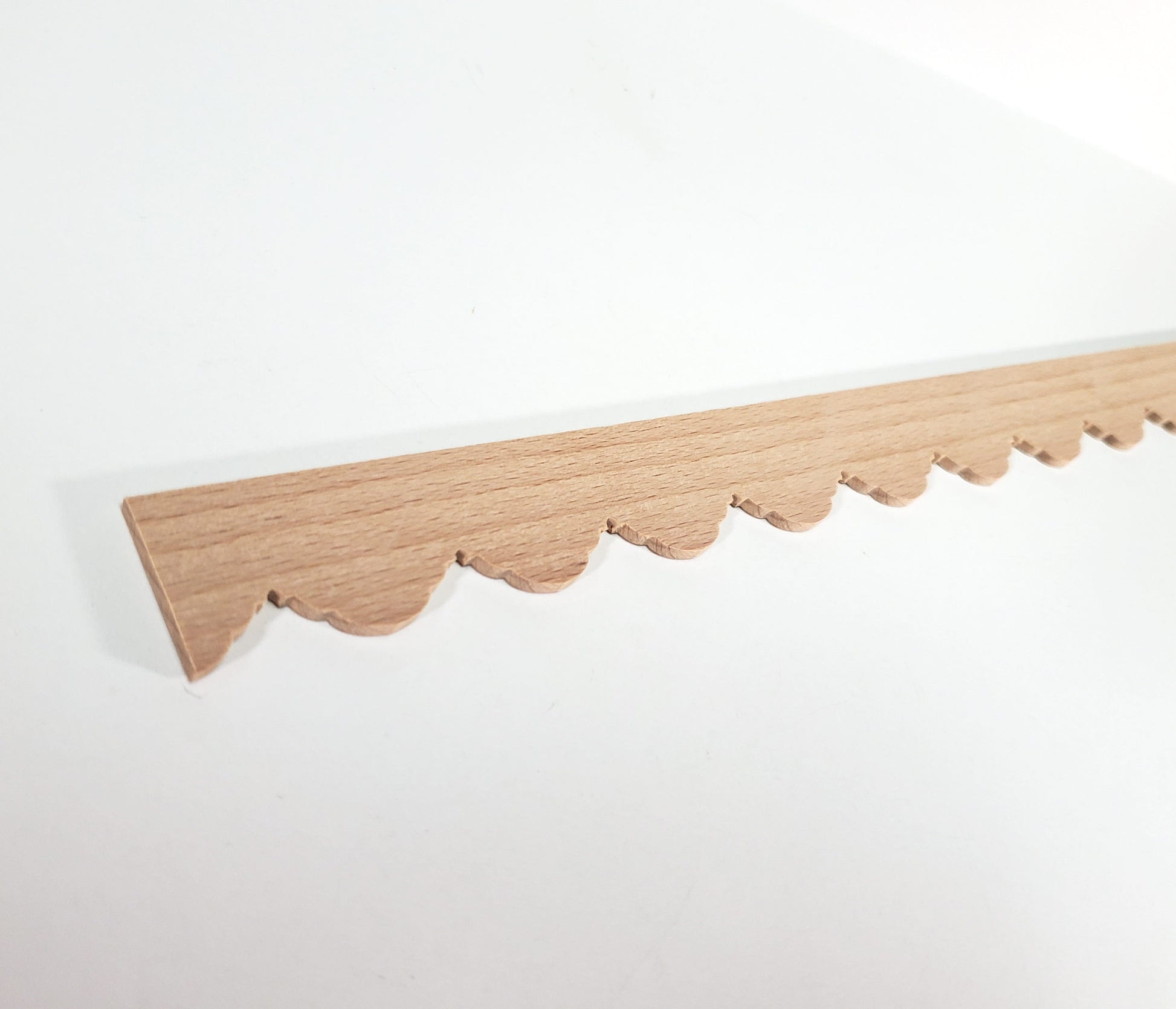 Dollhouse Scalloped Trim LARGE Fancy Victorian Style Molding 1" x 18" for Miniatures