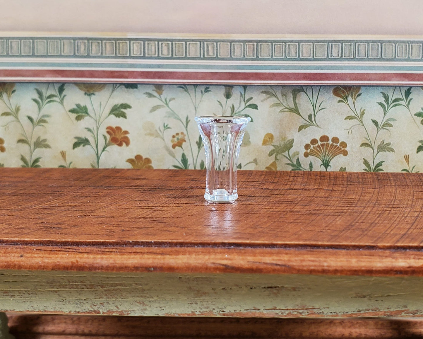 Dollhouse Tall Clear Beer Glass 1:12 Scale Miniature Glasses Dishes