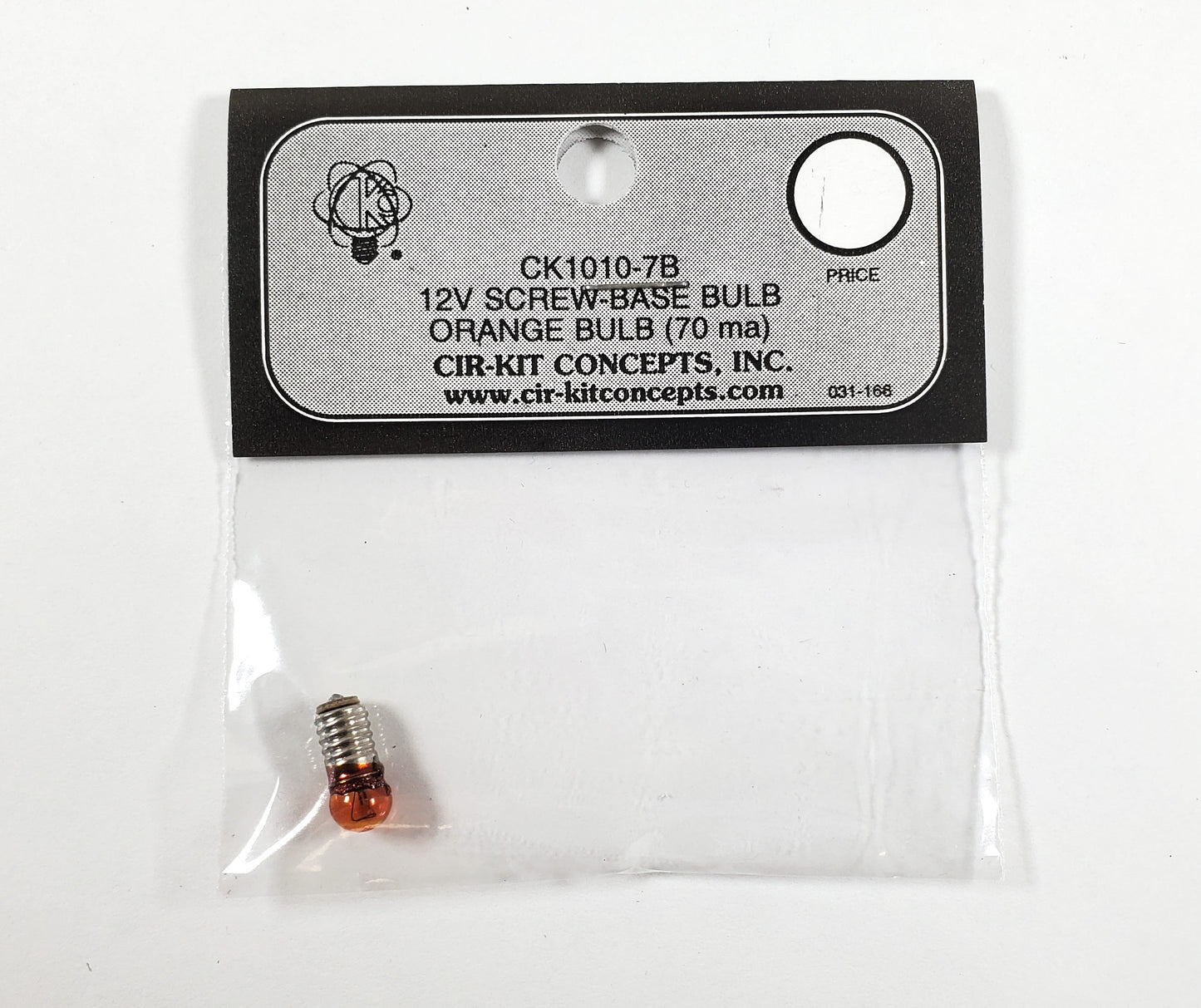 12 Volt Dollhouse Replacement Bulb ORANGE Glow Steady Light Screw Base