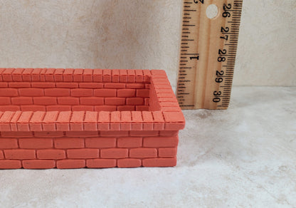 Miniature Brick Style Planter Flower Box 1:12 Scale Dollhouse Garden Decor