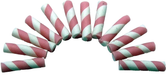 Dollhouse Peppermint Candy Sticks Set of 12 1:12 Scale Miniature Food Treats