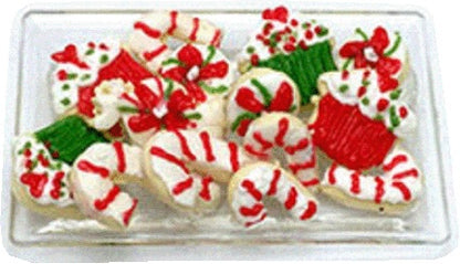 Dollhouse Christmas Sweets on Tray 1:12 Scale Miniatures Food Kitchen